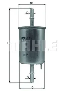 KNECHT/MAHLE KL573 Фильтр топливный Chevrolet Lanos Lacetti Matiz