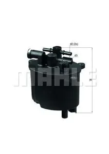 KNECHT/MAHLE KL581 Фильтр топливный Mitsubishi Outlander Peugeot 4007 Ford 2.2TDCI 2006=>