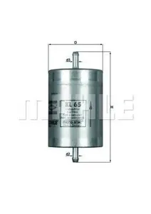 KNECHT/MAHLE KL65 Фильтр топливный