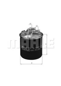 KNECHT/MAHLE KL723D Фильтр топливный Mercedes Sprinter 09>