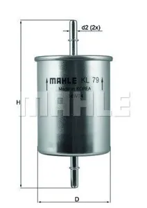 KNECHT/MAHLE KL79 Фильтр топливный