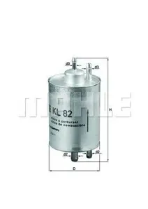KNECHT/MAHLE KL82 Фильтр топливный
