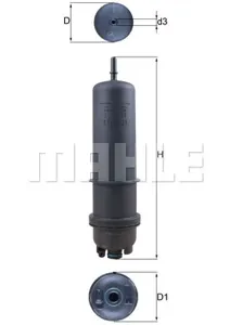 KNECHT/MAHLE KL8727 Фильтр топливный дизель BMW 2345678X3X4X5X6X7 15->