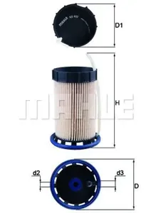 KNECHT/MAHLE KX492 Фильтр топливный [Картридж] Audi Q2 (GA) 2.0 TDI (GA)142 л.с.092016 - н.в.0