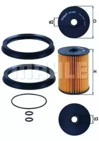 KNECHT/MAHLE KX504D Фильтр топливный Mini Cooper 1.6i 01-07