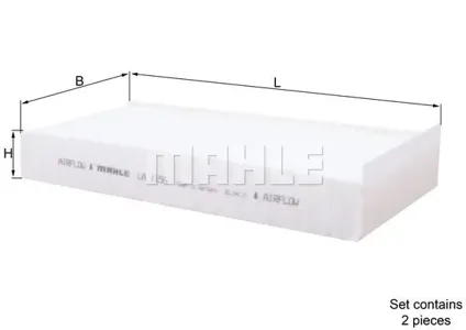 KNECHT/MAHLE LA1156S Фильтр салона [ккт 2шт]