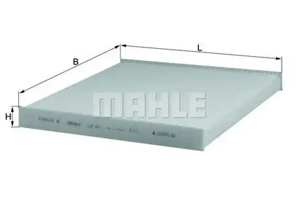 KNECHT/MAHLE LA411 Фильтр салона 250x235x24 Citroen Jumper , Fiat Ducato , Peugeot Boxer 06>