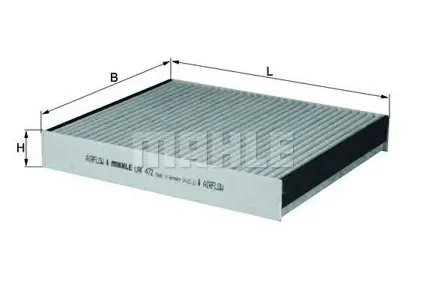 KNECHT/MAHLE LAK472 Фильтр салона (угольный) Opel ,
