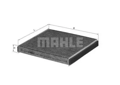 KNECHT/MAHLE LAK490 Фильтр салона угольный нов.номер A 193x213x29 Toyota Yaris RAV4 Auris