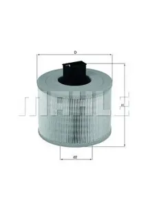 KNECHT/MAHLE LX1035 Воздушный фильтр BMW 1,3-серии E87,E90 2005=>