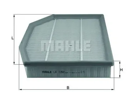 KNECHT/MAHLE LX1250 Воздушный фильтр BMW X3 2.5-3.0L 2006=>