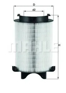 KNECHT/MAHLE LX1566 Воздушный фильтр