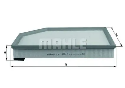KNECHT/MAHLE LX15912 Воздушный фильтр Volvo S80,V70,XC60,XC70 2006