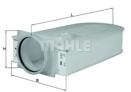 KNECHT/MAHLE LX1833 Воздушный фильтр Mercedes W204212166221 2.2D-5.0