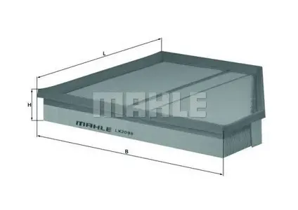 KNECHT/MAHLE LX2098 Воздушный фильтр левый