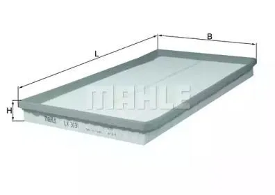 KNECHT/MAHLE LX3031 Воздушный фильтр Mercedes W447 1.6D2.2D 2014 =>