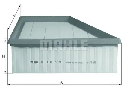 KNECHT/MAHLE LX708 Воздушный фильтр