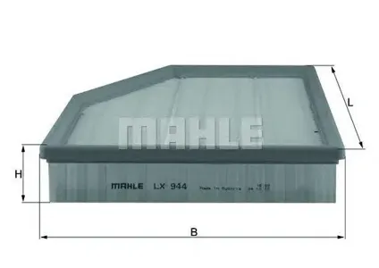 KNECHT/MAHLE LX944 Воздушный фильтр BMW E60E61 2.0i2.5i3.0i & Touring 03>
