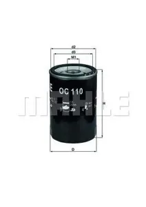 KNECHT/MAHLE OC110 Фильтр масляный