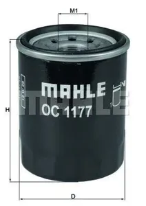 KNECHT/MAHLE OC1177 Фильтр маслянный 0312->