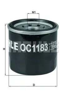 KNECHT/MAHLE OC1183 Фильтр масляный Mazda 3 2013 =>