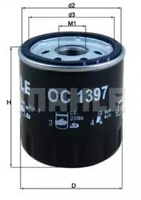 KNECHT/MAHLE OC1397 Фильтр масляный