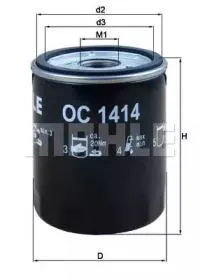 KNECHT/MAHLE OC1414 Фильтр масляный