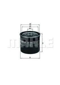 KNECHT/MAHLE OC195 Фильтр масляный Hyundai Kia Mazda Mitsubishi Nissan