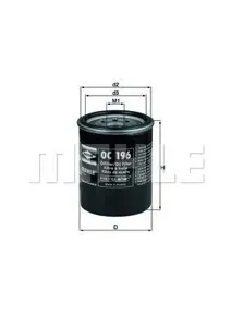 KNECHT/MAHLE OC196 Фильтр масляный