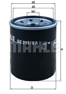 KNECHT/MAHLE OC2176A Фильтр масляный [замена OC217]
