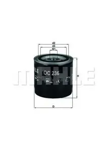KNECHT/MAHLE OC236 Фильтр масляный