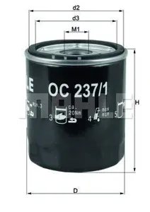KNECHT/MAHLE OC2371 Фильтр масляный