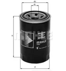 KNECHT/MAHLE OC273 Фильтр масляный Nissan Primera Sunny Terrano Patrol 2.0D-4.2TD 88>