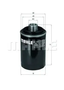 KNECHT/MAHLE OC456 Фильтр масляный Audi A3 04>, A45 07>, A6 11>, Q5 08> 2.0T Skoda Octavia 07>, Superb 08> 1.8T-2.0T, Yeti 1.8T Seat Alhambra 2.0T 10>, Exeo 10>, Leon 07> 1.8T-2.0T, Toledo 1.8T 07>