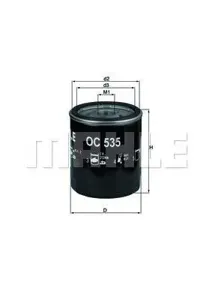KNECHT/MAHLE OC535 Фильтр масляный