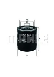 KNECHT/MAHLE OC540 Фильтр масляный ст.номер A