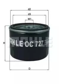 KNECHT/MAHLE OC727 Фильтр масляный 1.9DC