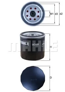 KNECHT/MAHLE OC978 Фильтр масляный дизель