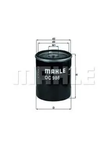 KNECHT/MAHLE OC986 Фильтр масляный Замена на A