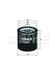 KNECHT/MAHLE OC988 Фильтр масляный ст.номер
