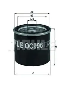 KNECHT/MAHLE OC996 Фильтр масляный