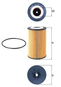 KNECHT/MAHLE OX1161D Фильтр масляный