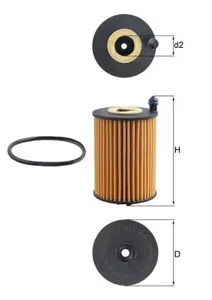 KNECHT/MAHLE OX1266D Фильтр масляный