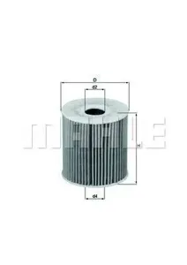 KNECHT/MAHLE OX149D Фильтр масляный [картридж]