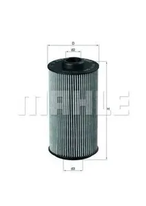 KNECHT/MAHLE OX1521D Фильтр масляный