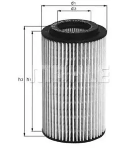 KNECHT/MAHLE OX153D3 Фильтр масляный [картридж]