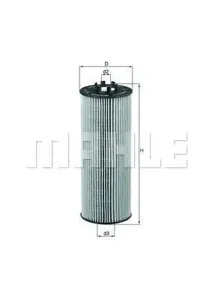 KNECHT/MAHLE OX164D Фильтр масляный ECO