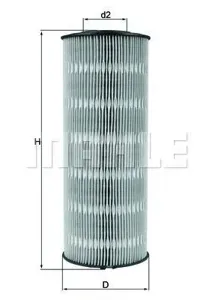 KNECHT/MAHLE OX168D Фильтр масляный (б) MB ACTROSRVI