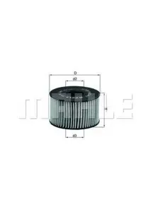 KNECHT/MAHLE OX191D Фильтр масляный [картридж] Дизель
