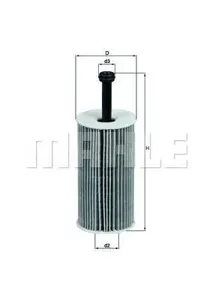 KNECHT/MAHLE OX193D Фильтр масляный [картридж]